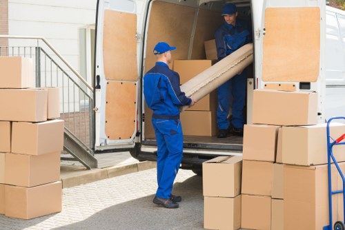 House removalists in Catford handling a residential moving van