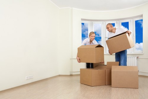 A new flat arrival after removals in Catford