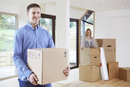 Professional team handling commercial office relocation in Catford