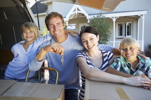 Careful furniture loading by house removalists in Catford