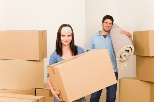 Professional movers loading a van for a Catford relocation